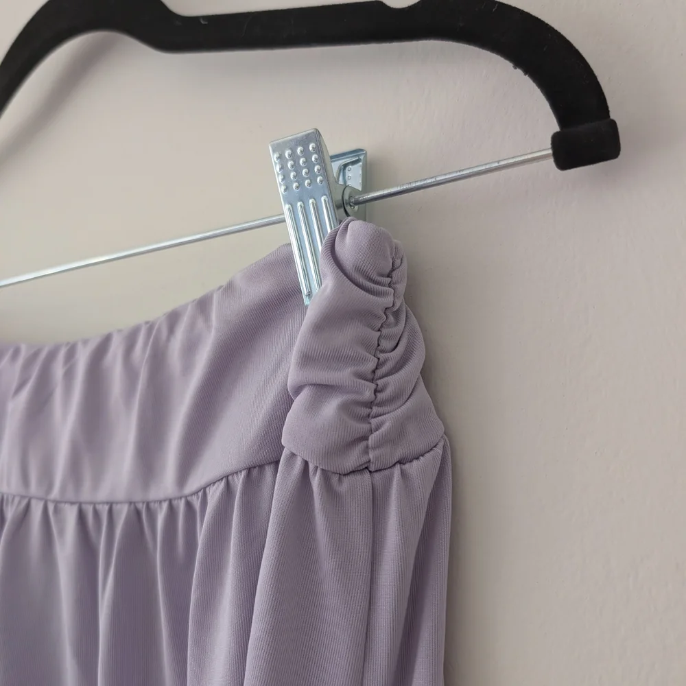 ASOS Lilac Two-Piece Swim Cover-Up Set - US Size 10 (Top) / US Size 8 (Skirt)